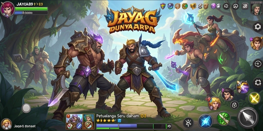 Tampilan gameplay seru di dunia fantasi ARPG.