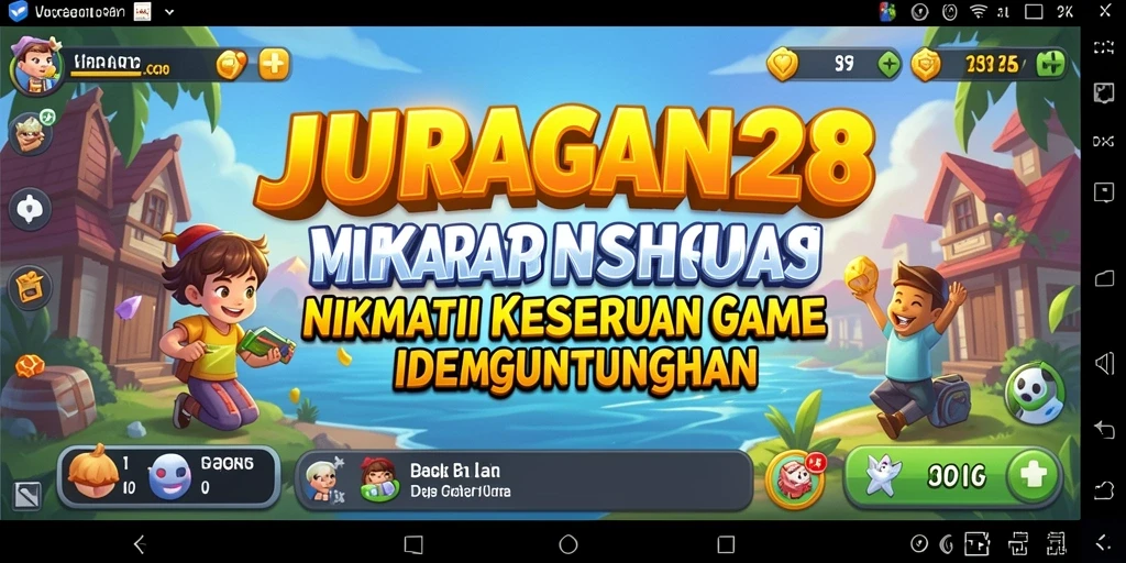 Tampilan gameplay JURAGAN28 yang menarik dan penuh warna.