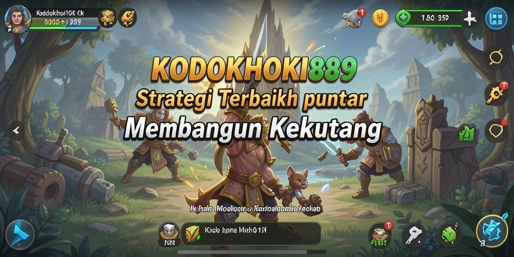 Tampilan gameplay KODOKHOKI889 yang epik dan strategis.