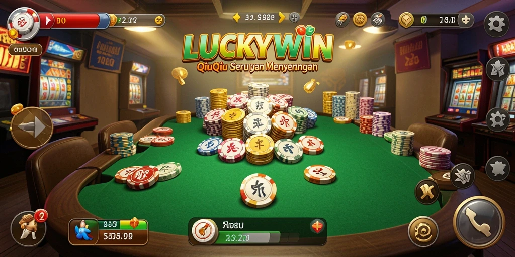 Tampilan menarik dari gameplay QiuQiu di LUCKYWIN.