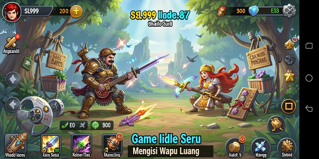 Tampilan gameplay SL999 yang menarik dan menghibur dalam genre Idle.